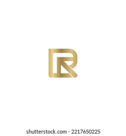 RR AND R Abstract initial monogram letter alphabet logo design