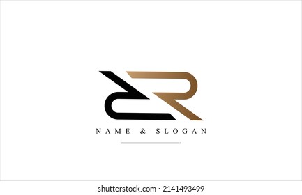 RR, R abstract letters logo monogram