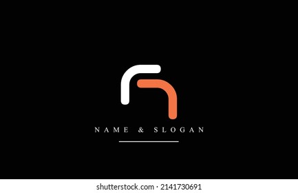RR, R abstract letters logo monogram