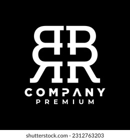 rr r initials logo monogram icon luxury design vector