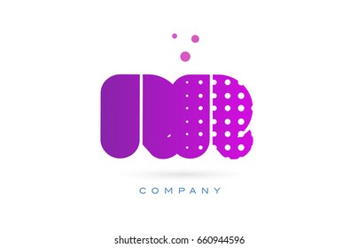 rr r pink dots dotted letter logo alphabet creative company vector icon design template