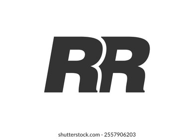 RR Techno Editable Font Logo For Corporate Branding. Bold, Futuristic Design With Unique Typographic Ideas. Minimal Custom Type And Dynamic Letter Variations For Promotion, Printing, And Book Titles