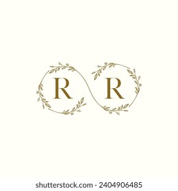 RR wedding infinity in elegant monogram with high quality professional design that will print well
