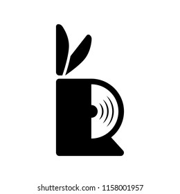 R-Rabbit Record logo icon vector