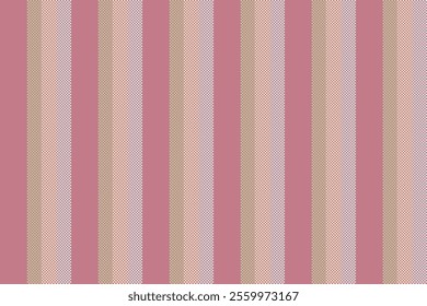 Rrade lines textile stripe, canvas seamless vertical pattern. Jug fabric texture vector background in red and light colors palette.