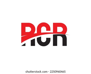 Letra RRC Ilustración del vector de diseño del logotipo inicial