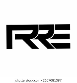 Diseño de logotipo de monograma de letra roja simple, editable
