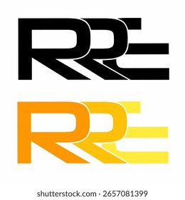 Diseño de logotipo de monograma de letra roja simple, editable