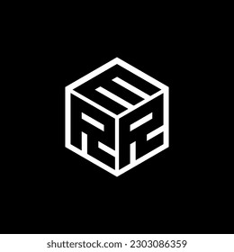 RRM letter logo design in illustration. Vector logo, calligraphy designs for logo, Poster, Invitation, etc.
