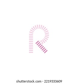 R,RR, Abstract initial monogram letter alphabet logo design