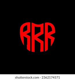 RRR letter logo creative design. RRR unique design.
