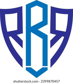 Icono RRR Shield, diseño de logotipo, logotipo de archivo vector, 