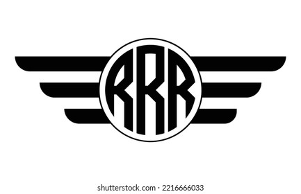 RRR diseño inicial de tres letras de diseño vectorial plantilla, monograma, abstracto, marca de texto, marca de letra, negocios, tipografía, plano, minimalista, marca, logotipo de letra inicial, símbolo, geométrico, aislado,