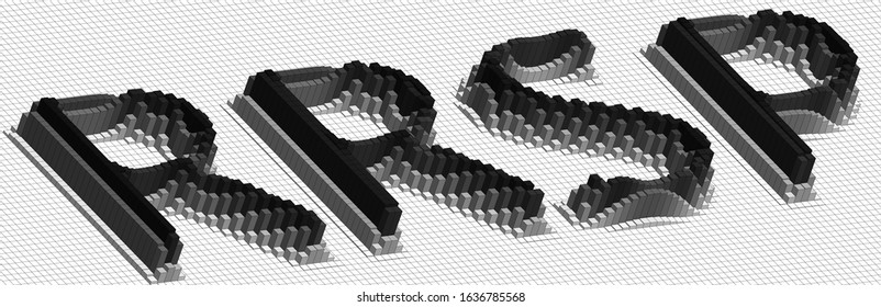 RRSP Abbreviation - 3D Brick Word - Registered Retirement Savings Plan Concept  Illustration
