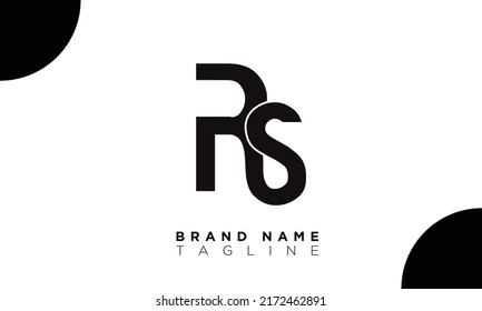 RS Alphabet letters Initials Monogram logo SR, R and S