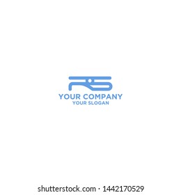 RS Drone Logo Design Vector