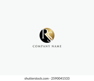 RS Golden Fashion Logo Template