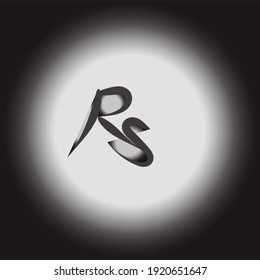 RS handwritten logo for identity