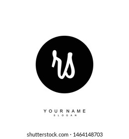 RS Initial beauty floral logo template