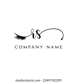 RS-Logo-Logo-Wimpern-Vektorgrafik modern