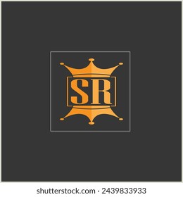 RS initial monogram logo with square style design.