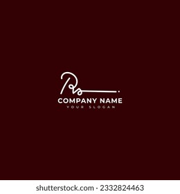 Rs Initial signature logo vector design