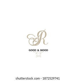RS, das Logo sr, Premium und elegant