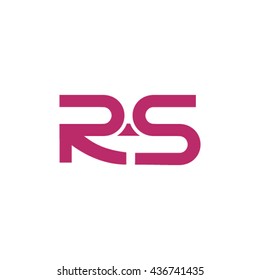 RS letter abstract logotype