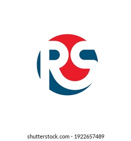 Rs letter icon business vector design  template
