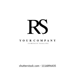 Rs Letter Logo Creative Cut Style Stock Vector (Royalty Free) 1116896435