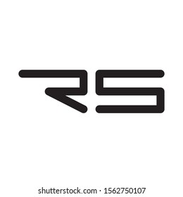 RS letter logo template vector icon design