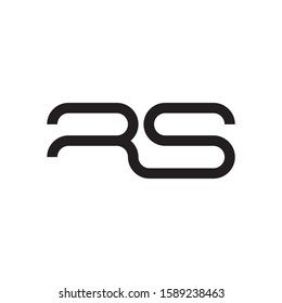 RS letter logo template vector icon design