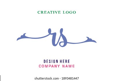 RS lettering logo is simple, easy to understand and authoritative