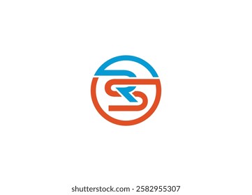 RS logo design modern vector icon template