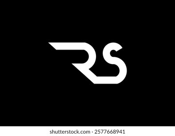 RS Logo Design Template Vector Graphic Branding Element.
