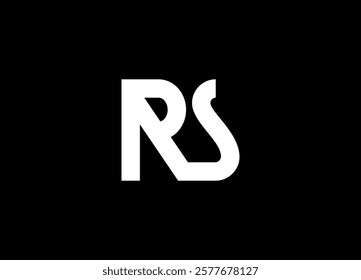 RS Logo Design Template Vector Graphic Branding Element.
