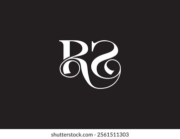 RS monogram logo design and company logo