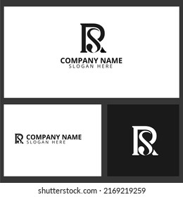 RS Monogram Logo. Logo-Design des Buchstaben R und S.