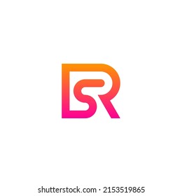 RS monogram logo with pink orange gradient.