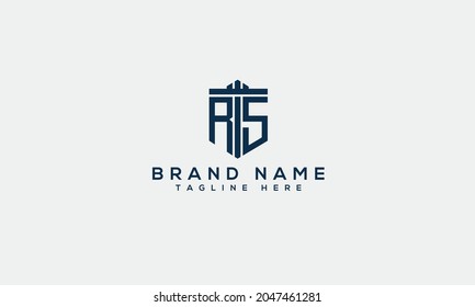RS r s modern creative alphabet letter logo icon template