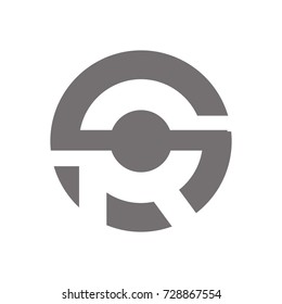 RS RG logo initial letter design template vector