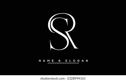 RS,  SR  Abstract  Letters  Logo  Monogram