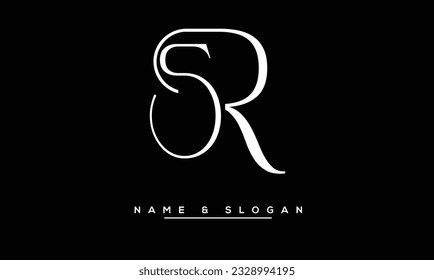 RS,  SR  Abstract  Letters  Logo  Monogram