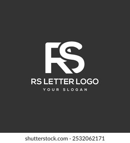 RS or SR abstract vector logo and  monogram design