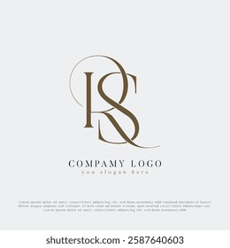 RS, SR Alphabet Letters Logo Monogram