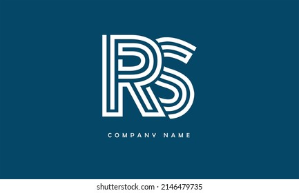 RS, SR Alphabets Letters Logo Monogramm