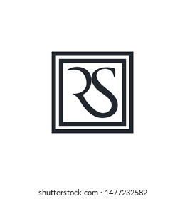 Rs Sr Initial Logo Design