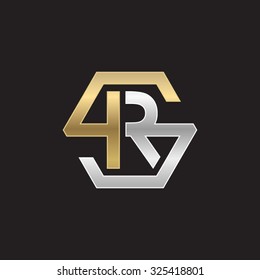 RS SR initial logo, hexagon S shape logo