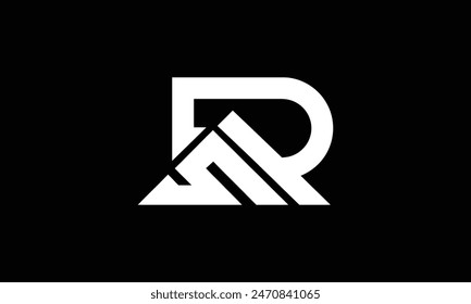 RS SR Logo Alphabet Design Icon Vector Symbol