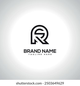 RS SR Minimal Unique Letter Logo Design. Initial Vector Symbol.